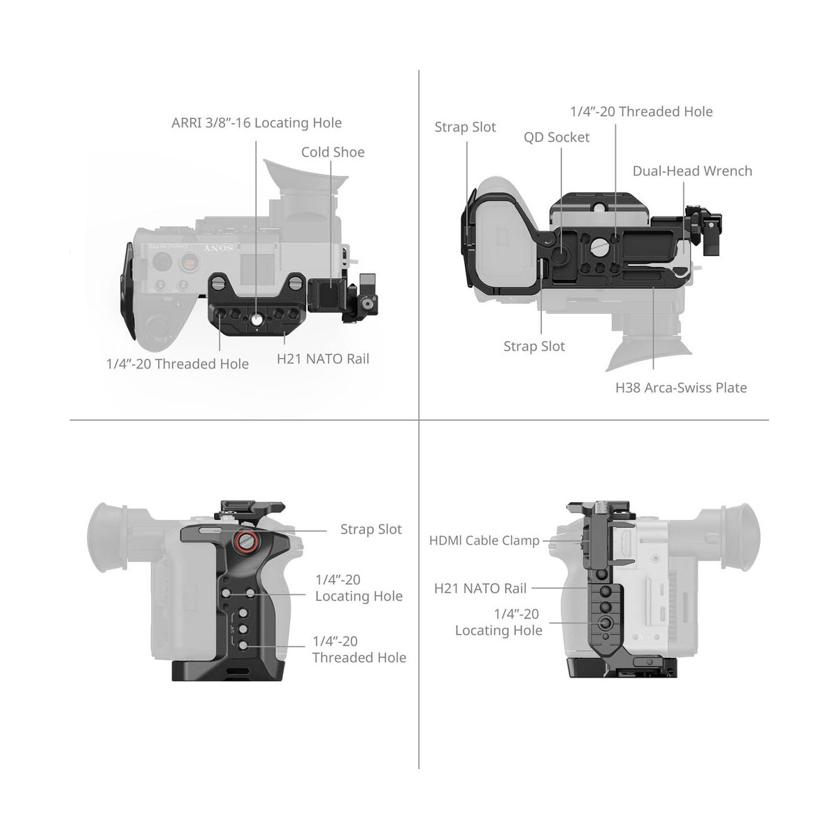 SmallRig Cage for Sony FX2 5587-3